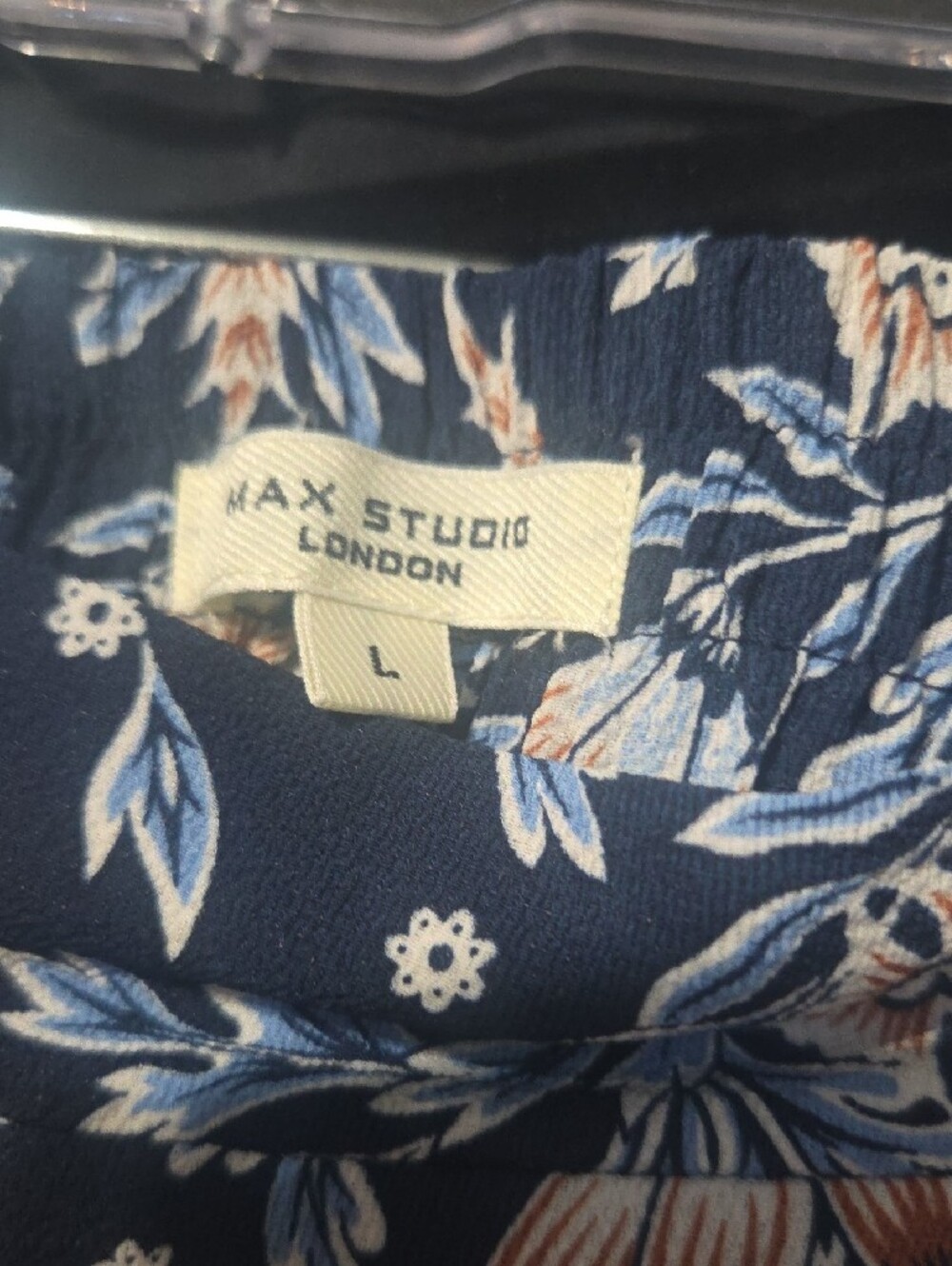 Max Studio Navy Floral Maxi Skirt - Picture 2 of 7